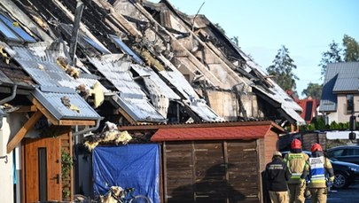 Nocny pożar w Radunicy. Spłonęło 7 mieszkań