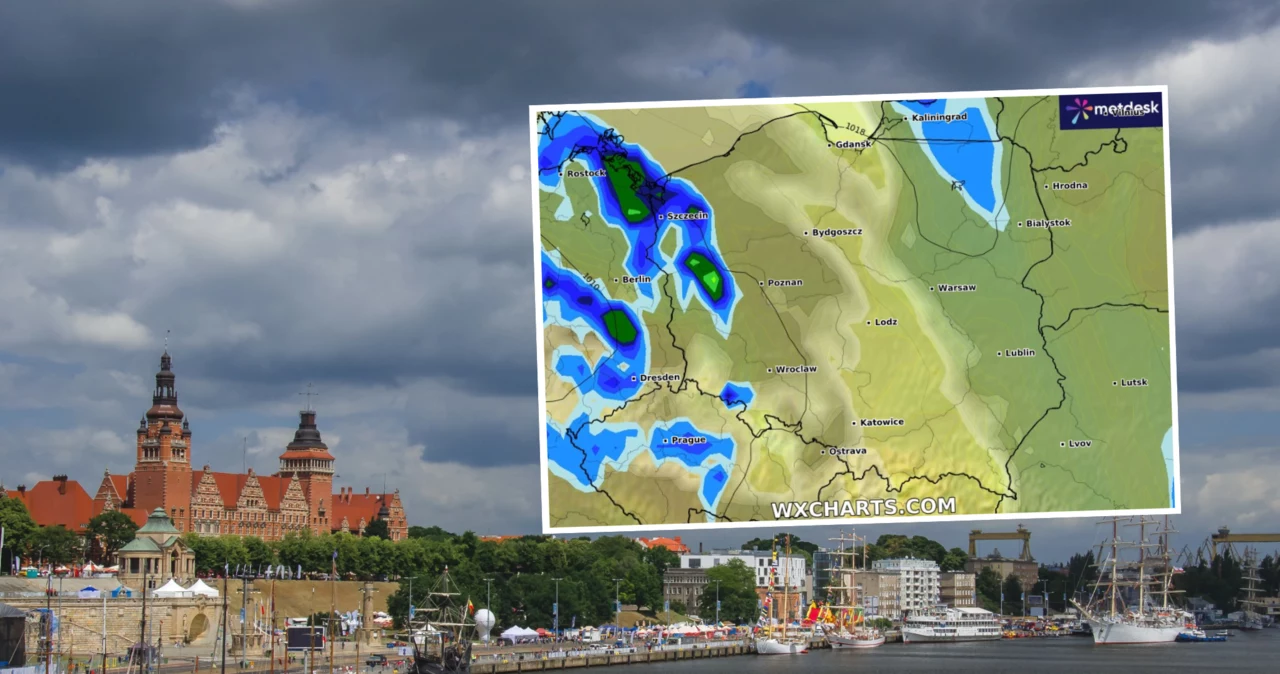 Do Polski wkracza niż Dagmar, który przyniesie fronty atmosferyczne. Najwięcej deszczu spadnie na zachodzie kraju - wynika z prognoz IMGW