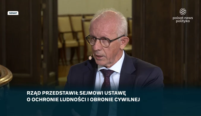 "Studio parlament". Wiceminister Leśniakiewicz o szczegółach obrony cywilnej