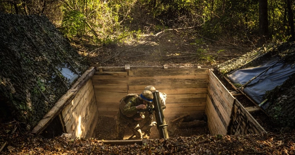 Jesień na froncie w Ukrainie