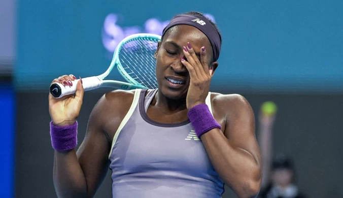 3:6, a za chwilę znów problem, Coco Gauff w wielkich opałach. Koszmar gwiazdy tenisa