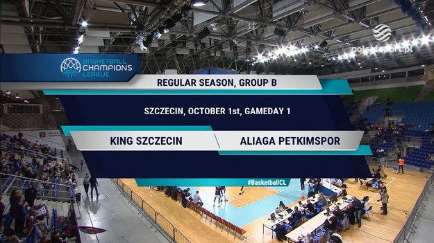 Skrót meczu King Szczecin - Aliaga Petkim Spor w Lidze Mistrzów FIBA.