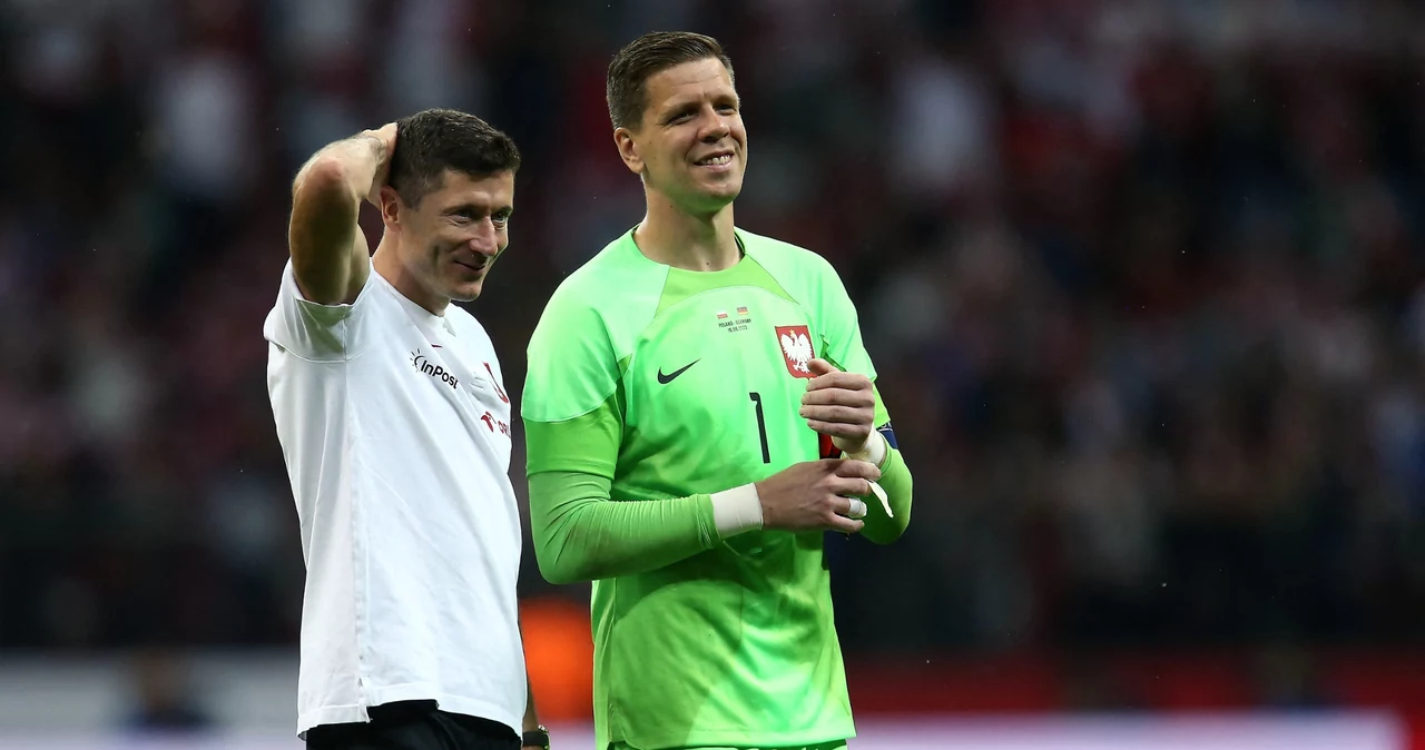 Robert Lewandowski i Wojciech Szczęsny