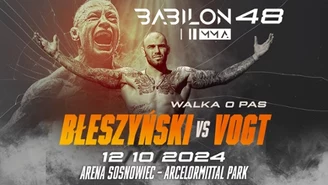 Babilon MMA 48: Adrian "Ares" Błeszyński broni mistrzowskiego pasa 12 października w Arenie Sosnowiec