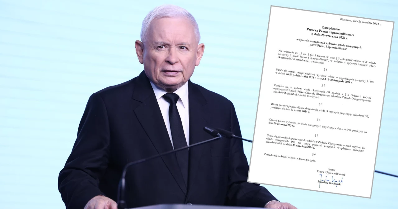 Jarosław Kaczyński wydał zarządzenie 