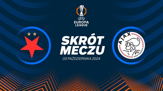 Skrót meczu Slavia Praga - Ajax.

Pełne mecze Ligi Europy obejrzeć można w kanałach sportowych Polsatu.