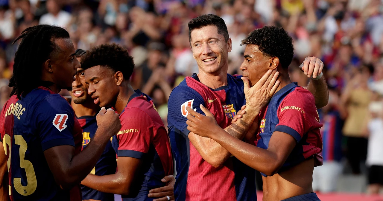 Robert Lewandowski z kolegami z FC Barcelona