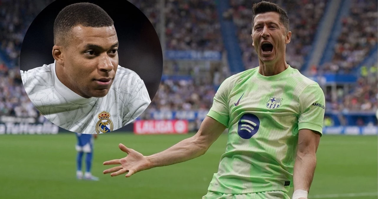 Robert Lewandowski ucieka Kylianowi Mbappe w klasyfikacji strzelców La Liga 