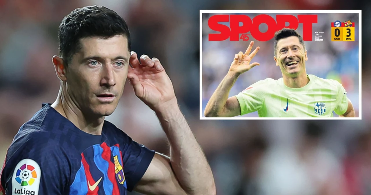 Robert Lewandowski na okładce "Sportu"