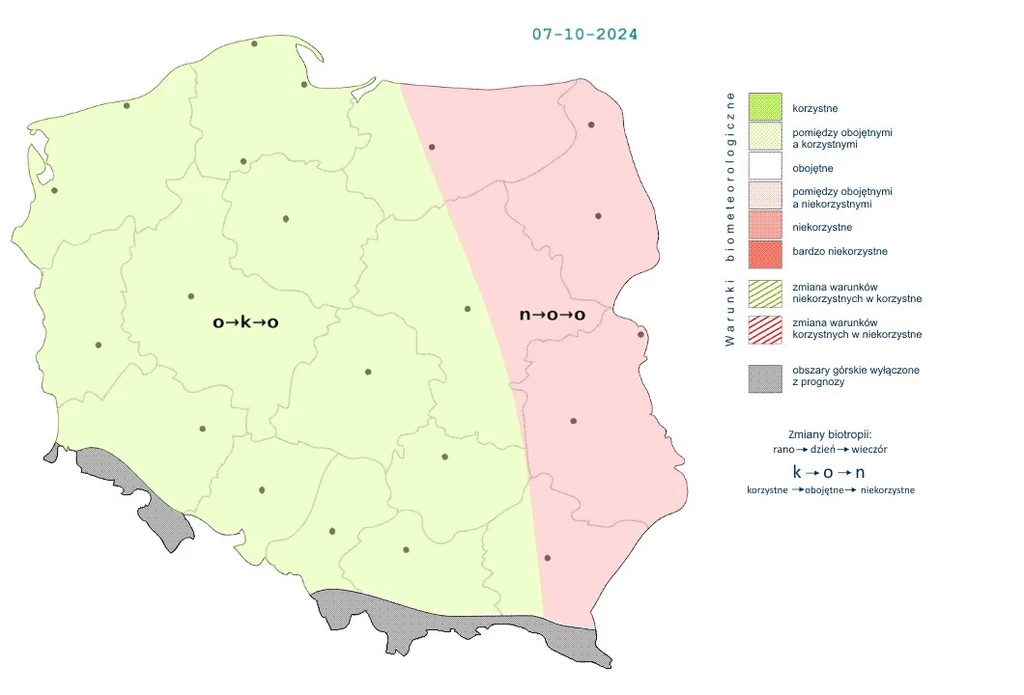 W większości kraju warunki będą obojętne, a w ciągu dnia nawet korzystne. Nieco gorzej pod tym względem będzie tylko na wschodzie