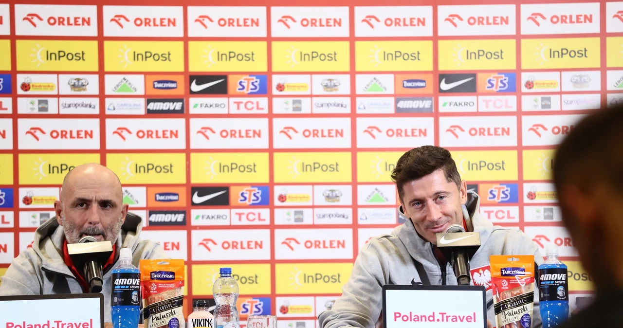 Michał Probierz i Robert Lewandowski