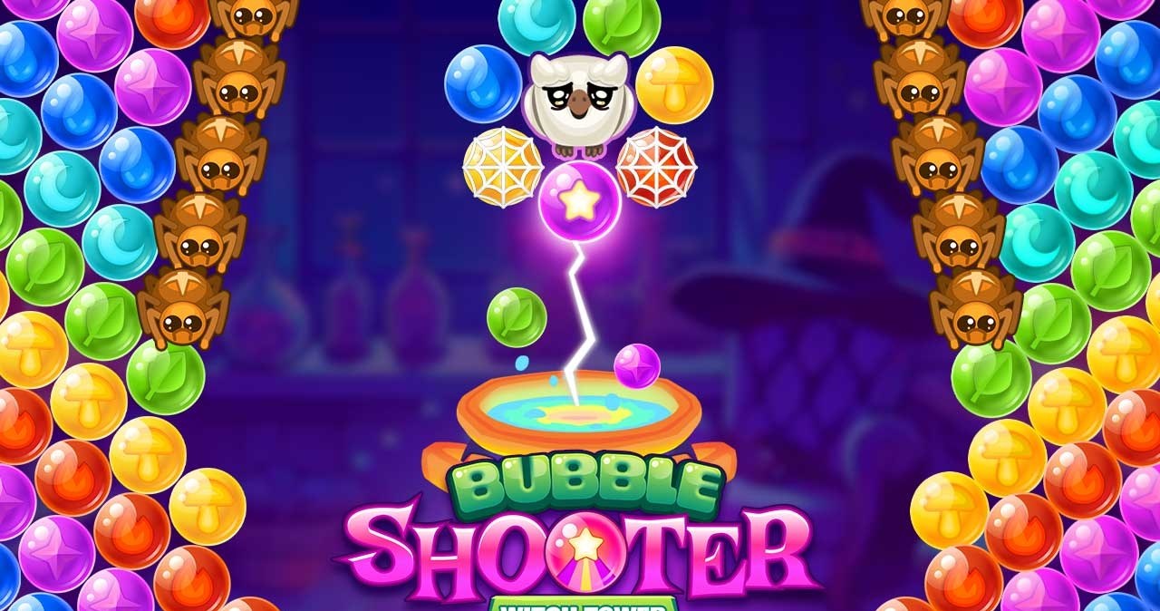 online, darmo, Kulki, Bubble, Shooter, Witch, Tower, nowa, ekskluzywna, wersja, popularnej, wciągnąć, niesamowitą, Halloweenową, Kulki Bubble Shooter Witch Tower