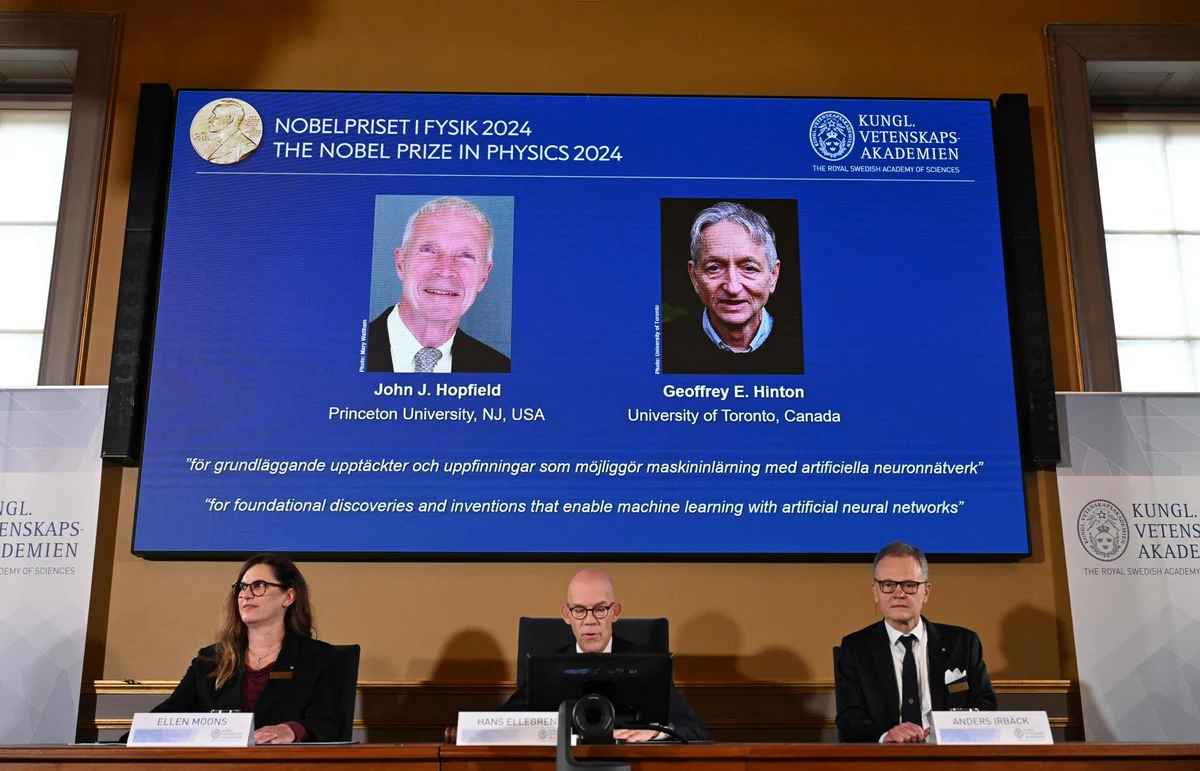 Komitet Królewskiej Szwedzkiej Akademii Nauk ogłosił laureatów z fizyki. Nagrodę otrzymali John J. Hopfield i Geoffrey E. Hinton pracujący nad uczeniem maszynowym i sztucznymi sieciami neuronowymi.
