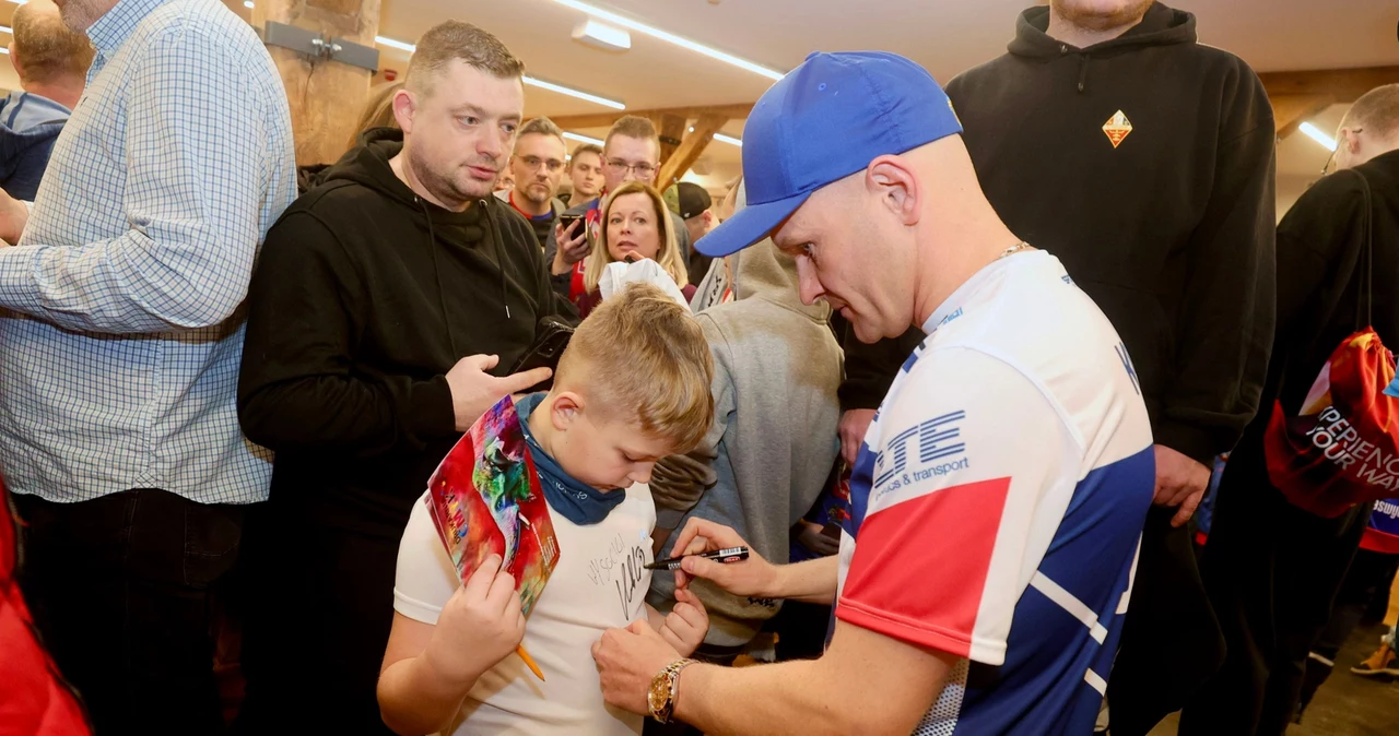 Krzysztof Kasprzak na prezentacji Wybrzeża Gdańsk.