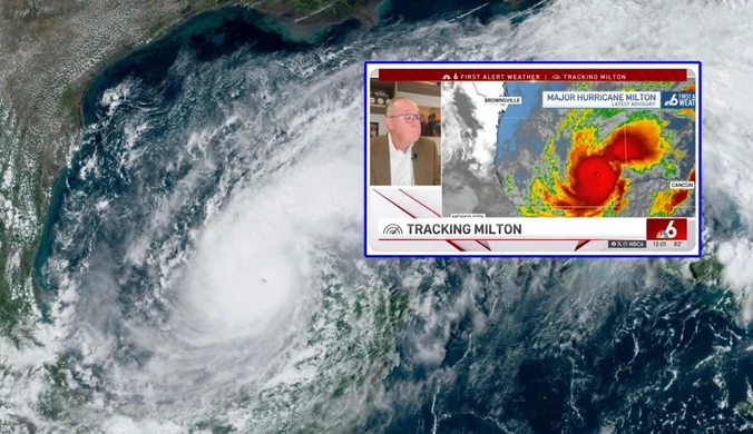 Huragan Milton obrał za cel Florydę. Meteorolog nie wytrzymał