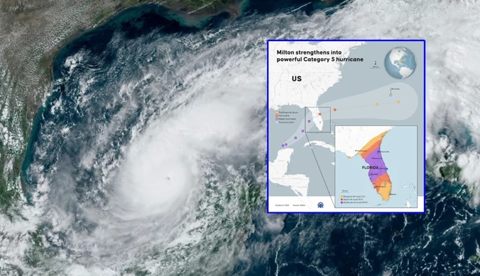 Huragan Milton obrał za cel Florydę. Meteorolog nie wytrzymał