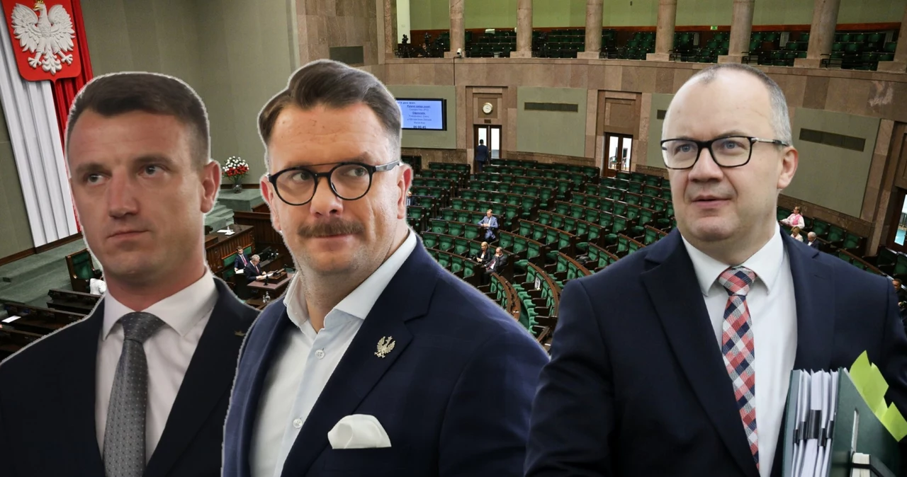 Poseł Ryszard Wilk, poseł Łukasz Mejza i prokurator generalny Adam Bodnar