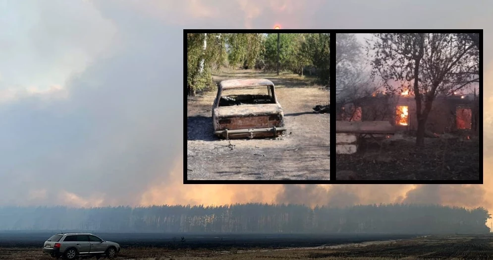 Rosjanie ostrzeliwują ukraińskie lasy, co jest przyczyną pożarów w okolicznych miejscowościach