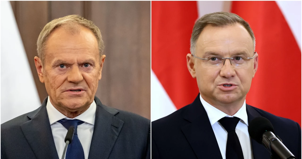 Donald Tusk i Andrzej Duda