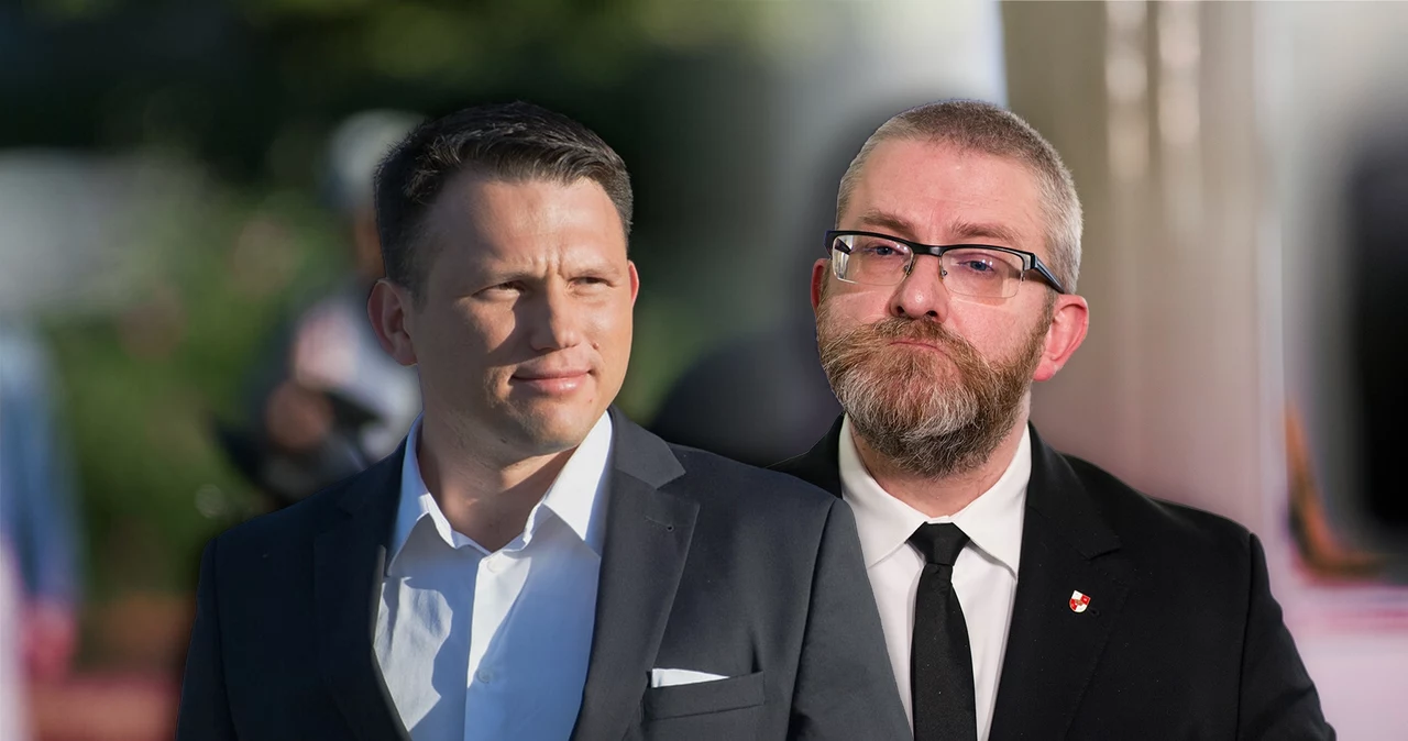 Od lewej: Sławomir Mentzen i Grzegorz Braun