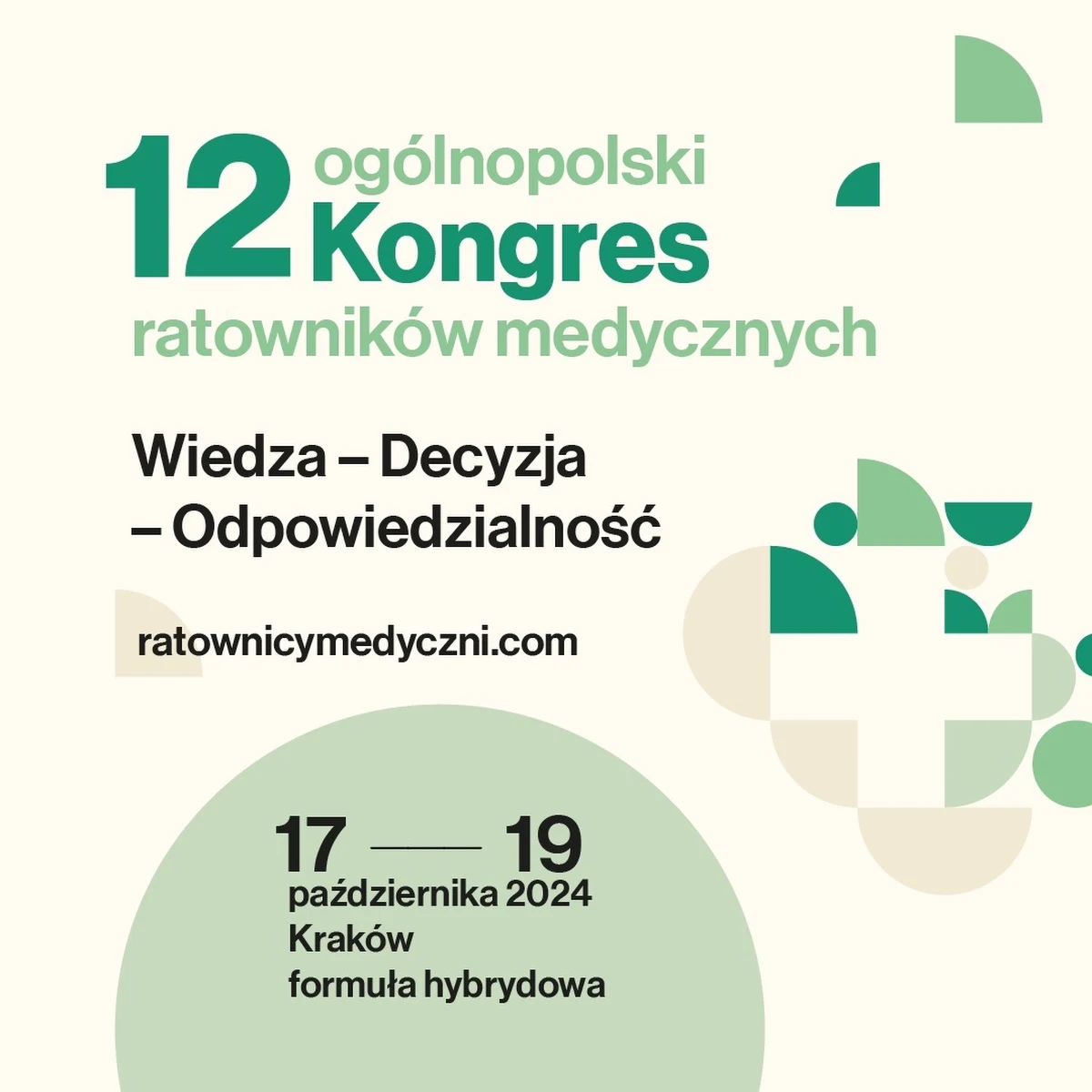Od 17 do 19 października Kraków stanie się sercem polskiego ratownictwa medycznego. W tych dniach w stolicy Małopolski odbędzie się 12. Kongres Ratowników Medycznych. Hasłem tegorocznego wydarzenia jest "Wiedza - Decyzja – Odpowiedzialność".