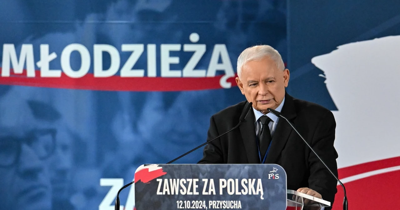 Jarosław Kaczyński zabrał głos podczas kongresu w Przysusze