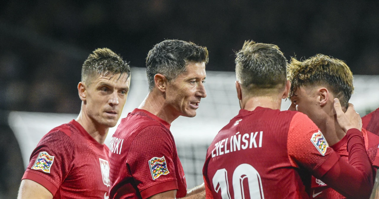 Krzysztof Piątek, Robert Lewandowski, Piotr Zieliński i Nicola Zalewski