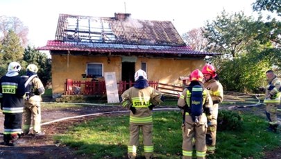 Dom w ogniu. Akcja strażaków w Bągarcie