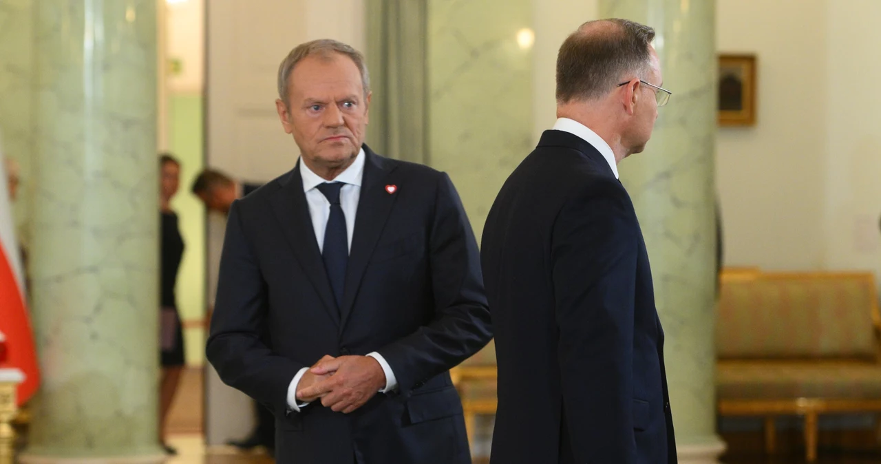 Donald Tusk i Andrzej Duda