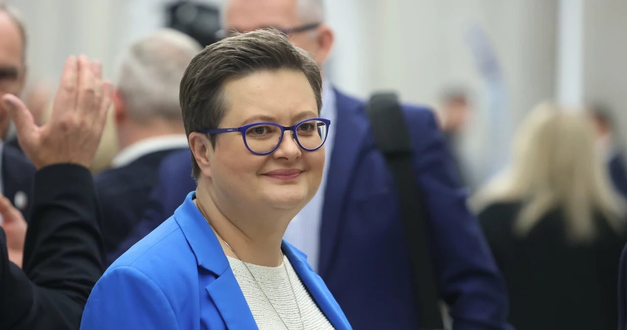 Katarzyna Lubnauer, posłanka Koalicji Obywatelskiej. Wbija szpile prezydentowi oraz Markowi Sawickiemu