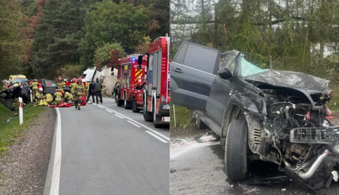 Tragedia na drodze. Osobówka zderzyła się z tirem