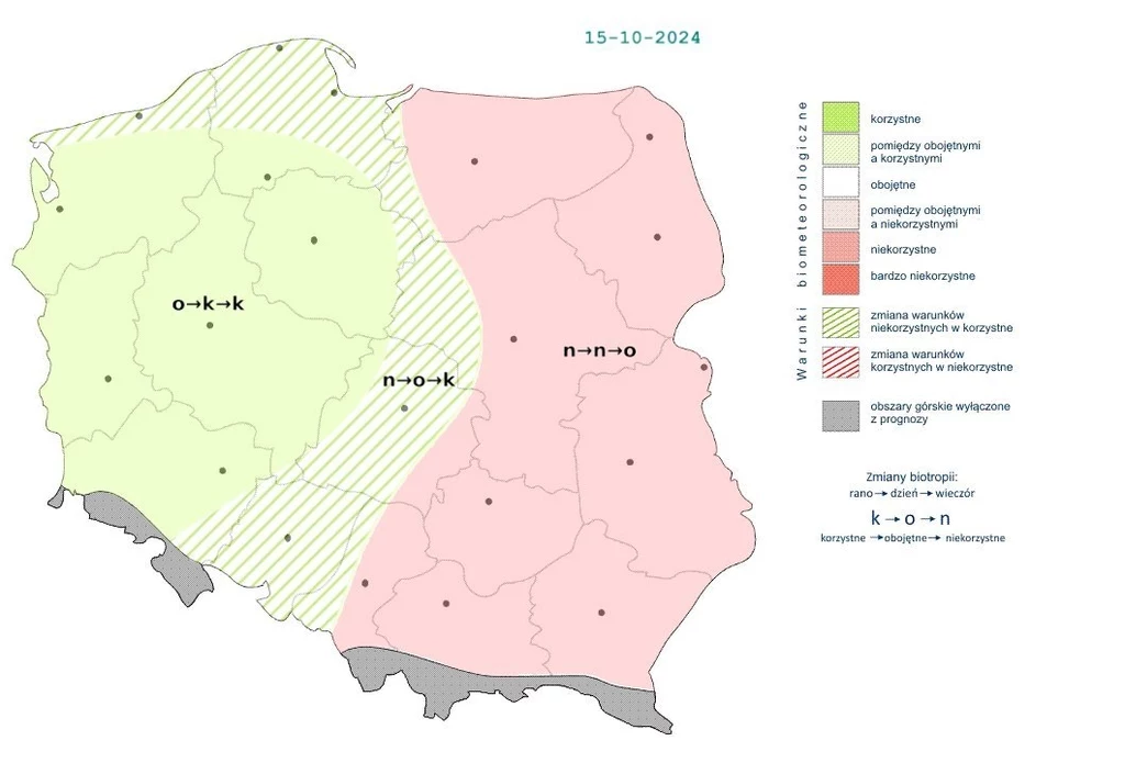 Wraz z napływającym z zachodu wyżem ta połowa polski doświadczy spokojniejszej aury