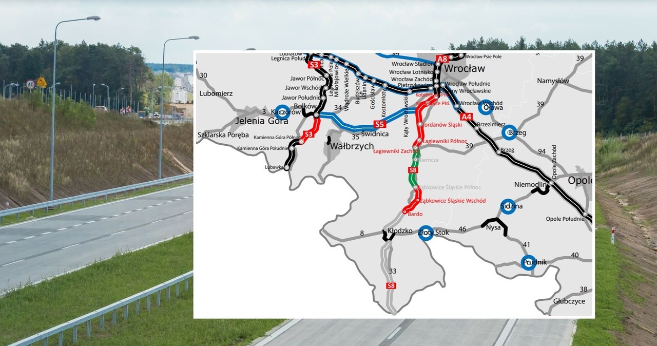 Wrocławski, oddział, Generalnej, Dyrekcji, Dróg, Krajowych, Autostrad, poinformował, złożeniu, ważnych, wniosków, dotyczących, r Droga S8 wkrótce będzie najdłuższa w Polsce. Ważna wiadomość dla Dolnego Śląska