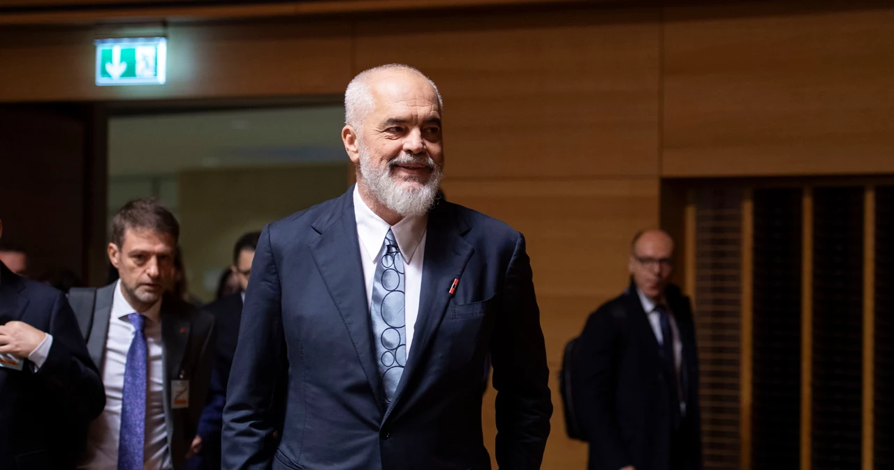 Premier Edi Rama na spotkaniu w Luksemburgu