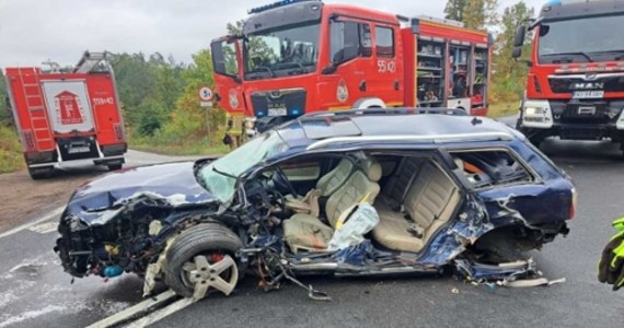 Nadmierna prędkość była powodem tego, że kierowca audi na łuku drogi wpadł w poślizg i uderzył w jadący z naprzeciwka pojazd ciężarowy - poinformowała w środę policja. Ranna została jedna osoba. Do wypadku doszło pomiędzy Szczytnem a Jęcznikiem w Warmińsko-Mazurskiem. 