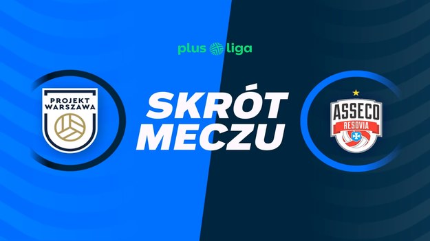 Skrót meczu PGE Projekt Warszawa - Asseco Resovia Rzeszów.