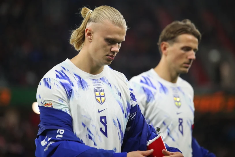 Haaland na ławce w meczu Norwegia–Francja na mundialu