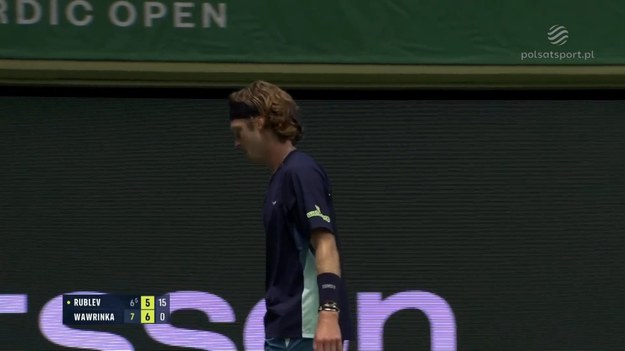 Skrót meczu Stan Wawrinka - Andrey Rublev.