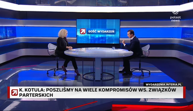 Kotula w ''Gościu Wydarzeń'' o adopcji dzieci w związkach partnerskich: Zrezygnowaliśmy z tego