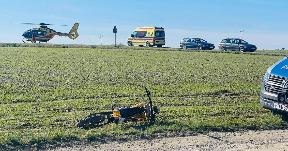 Zderzenie motocyklistów w województwie lubelskim