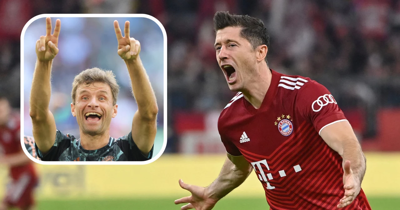 Thomas Muller i Robert Lewandowski - byli koledzy z szatni Bayernu Monachium