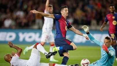 Liga hiszpańska: Lewandowski bohaterem Barcelony, Sevilla na kolanach