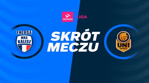 Skrót meczu Energa MKS Kalisz - UNI Opole.