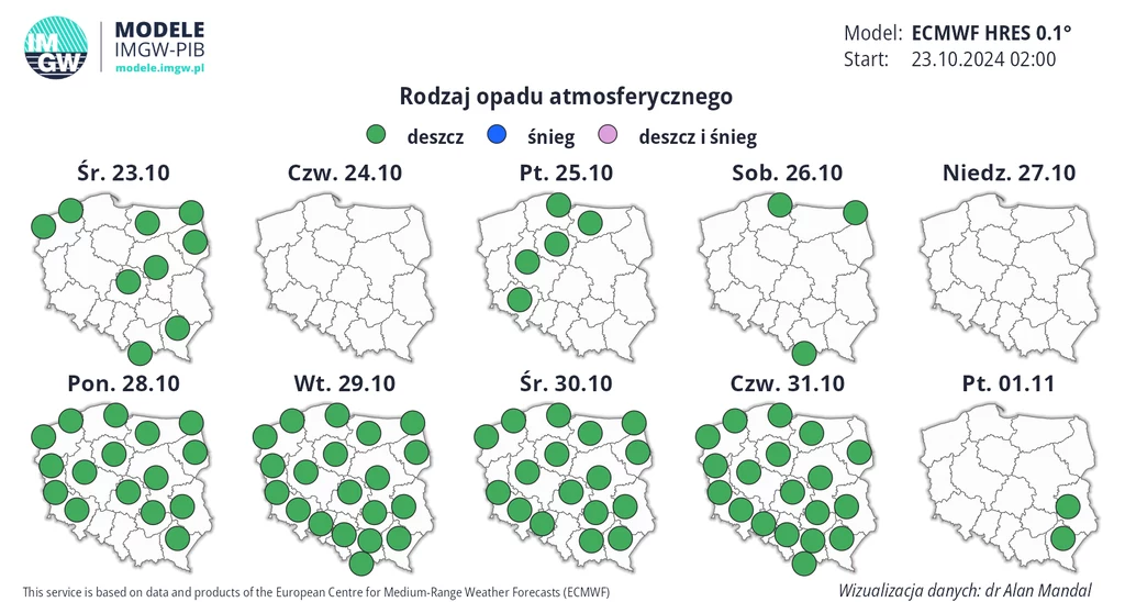 Wszystkich Świętych 2024 może przebiegać przeważnie w spokojnej aurze, choć na Lubelszczyźnie i Podkarpaciu może padać słaby deszcz