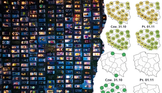 Pogoda na Wszystkich Świętych 2024 zaskakuje. Konkretne wartości