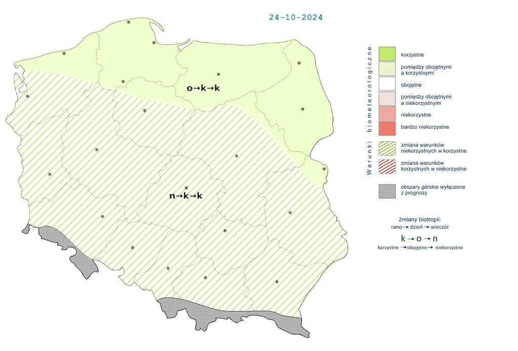 Po ustąpieniu porannych mgieł pogoda stanie się korzystna w całym kraju