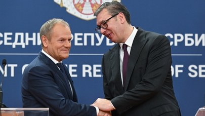 Tusk spotkał się z prezydentem Serbii. "Bardzo dziękuję za ten gest"