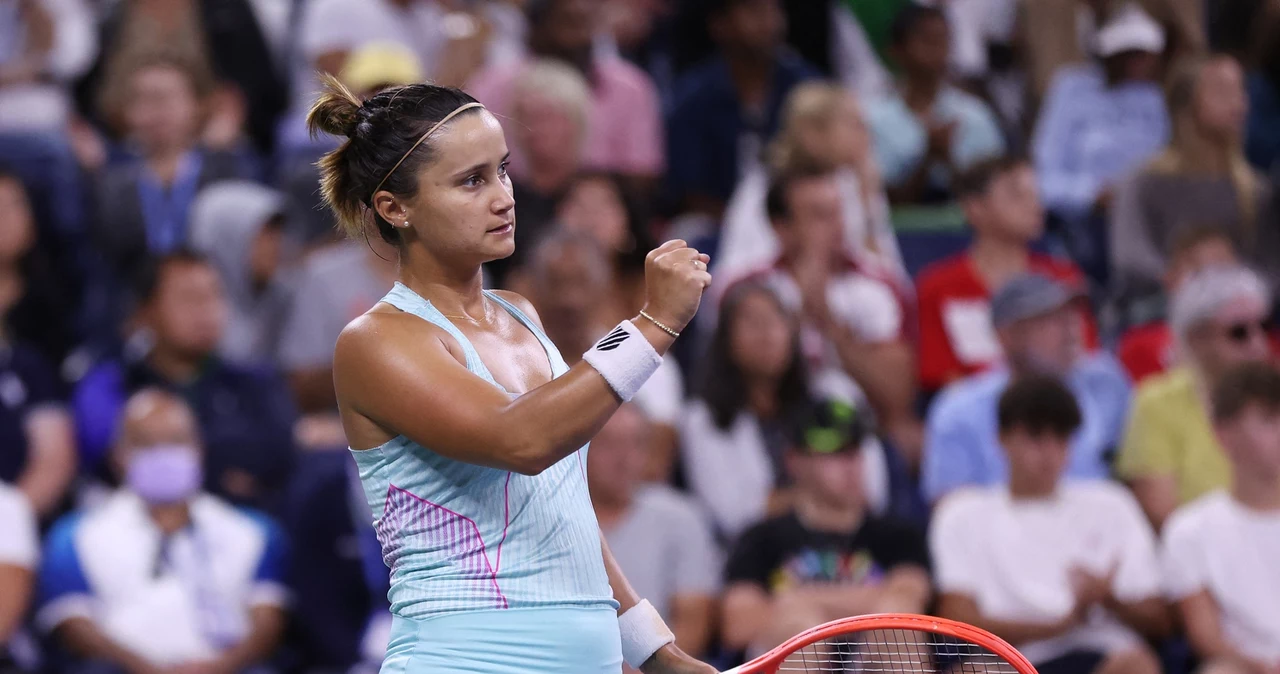 Lauren Davis, rywalka Katarzyny Kawy, podczas meczu z Igą Świątek na US Open 2022