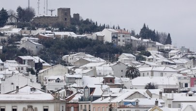 Portugalia: Po fali upałów spadł śnieg