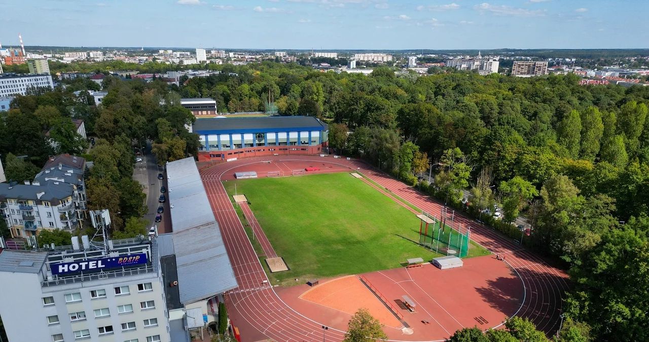 Stadion lekkoatletyczny na Zwierzyńcu w Białymstoku